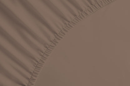 bettwarenland | bellana® Tencel Nobel-Jersey Spannbettlaken | cappuccino | vergrößert
