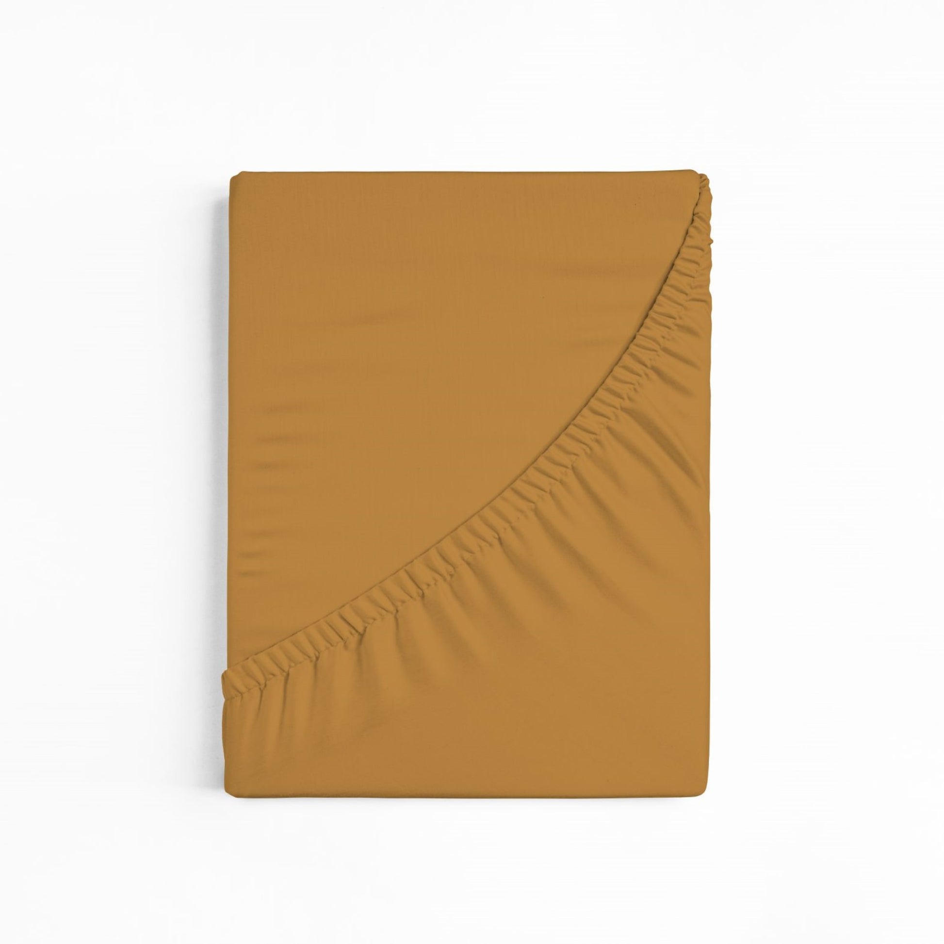 bettwarenland | bellana® Tencel Nobel-Jersey Spannbettlaken | curry | gefaltet