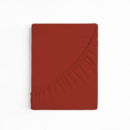 bettwarenland | bellana® Tencel Nobel-Jersey Spannbettlaken | kupfer | gefaltet