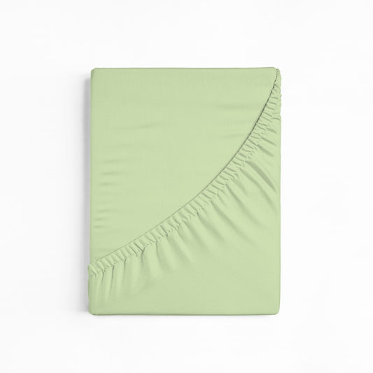 bettwarenland | bellana® Tencel Nobel-Jersey Spannbettlaken | lind | gefaltet