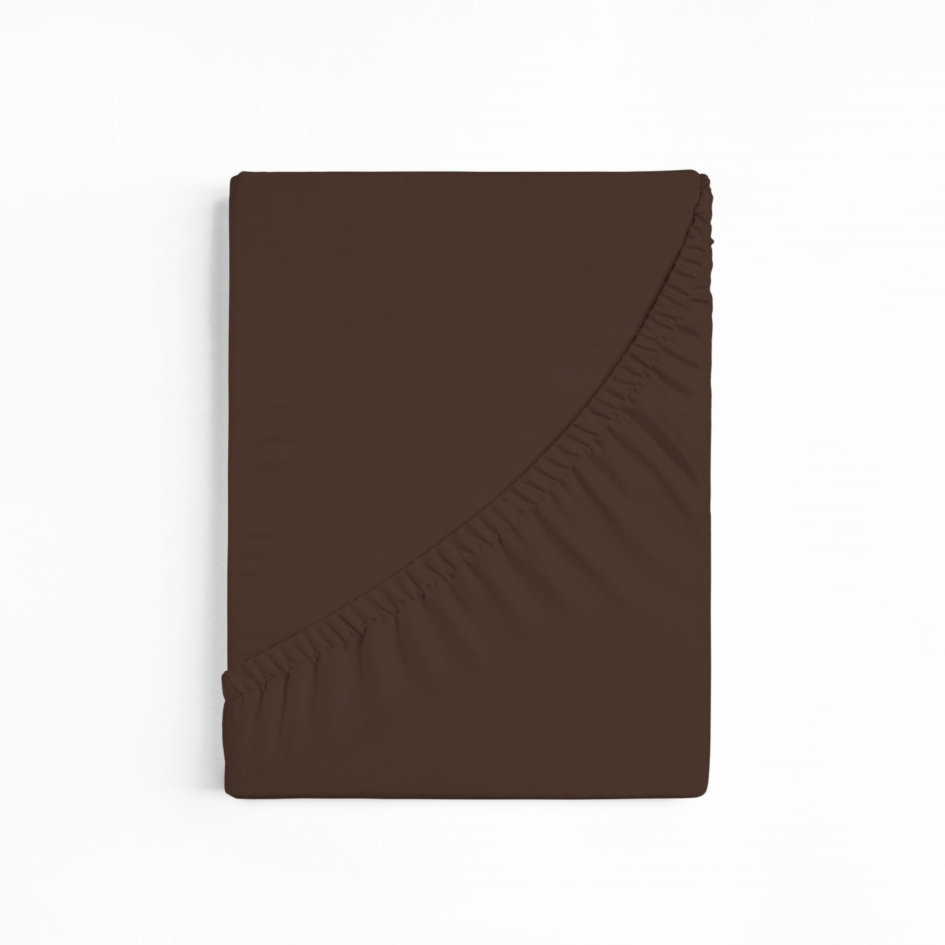 bettwarenland | bellana® Tencel Nobel-Jersey Spannbettlaken | schoko | gefaltet