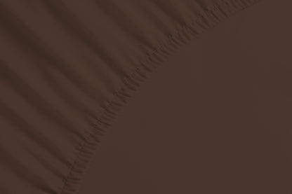 bettwarenland | bellana® Tencel Nobel-Jersey Spannbettlaken | schoko | vergrößert