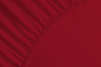 bettwarenland | bellana® Tencel Nobel-Jersey Spannbettlaken | rubin | vergrößert