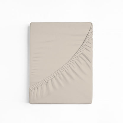bettwarenland | bellana® Tencel Nobel-Jersey Spannbettlaken | leinen | gefaltet