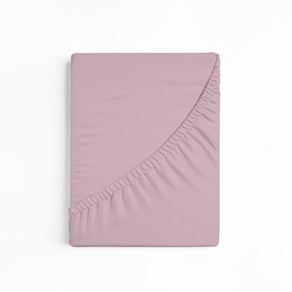 bettwarenland | bellana® Tencel Nobel-Jersey Spannbettlaken | zartrosa | gefaltet