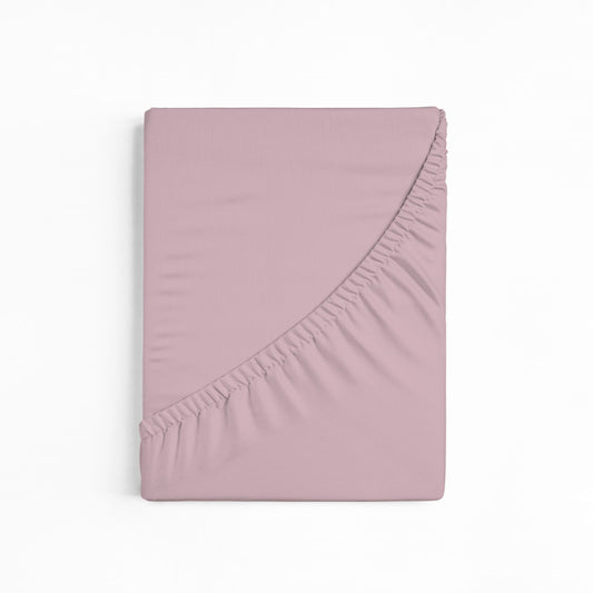 bettwarenland | bellana® Tencel Nobel-Jersey Spannbettlaken | zartrosa | gefaltet