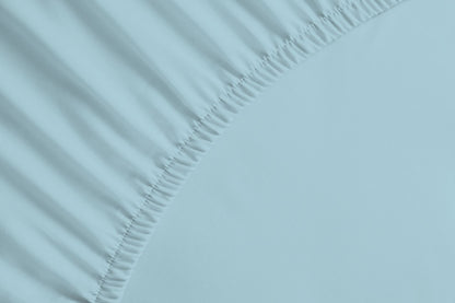 bettwarenland | bellana® Tencel Nobel-Jersey Spannbettlaken | azur | vergrößert