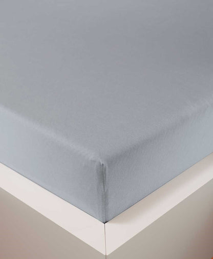 bettwarenland | bellana® Tencel Nobel-Jersey Spannbettlaken | steel | bezogen