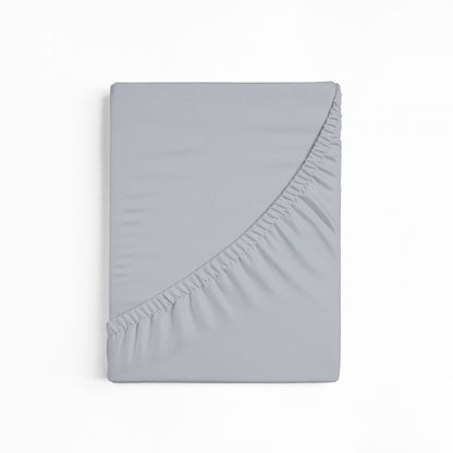 bettwarenland | bellana® Tencel Nobel-Jersey Spannbettlaken | steel | gefaltet