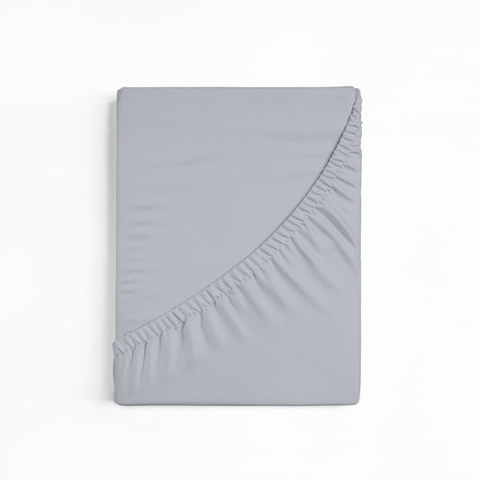 bettwarenland | bellana® Tencel Nobel-Jersey Spannbettlaken | steel | gefaltet