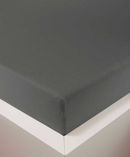bettwarenland | bellana® Tencel Nobel-Jersey Spannbettlaken | titan | bezogen