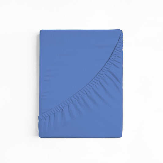 bettwarenland | bellana® Tencel Nobel-Jersey Spannbettlaken | ciel | gefaltet