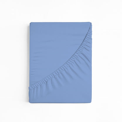 bettwarenland | bellana® Tencel Nobel-Jersey Spannbettlaken | aqua | gefaltet