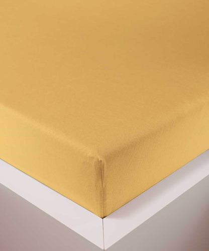 bettwarenland | bellana® Tencel Nobel-Jersey Spannbettlaken | zitrone | bezogen