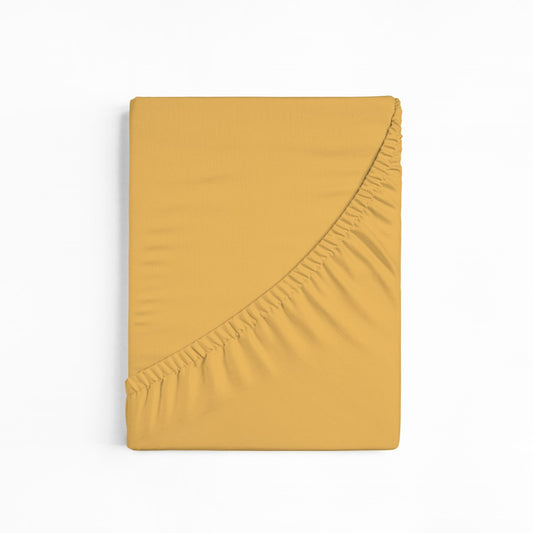 bettwarenland | bellana® Tencel Nobel-Jersey Spannbettlaken | zitrone | gefaltet