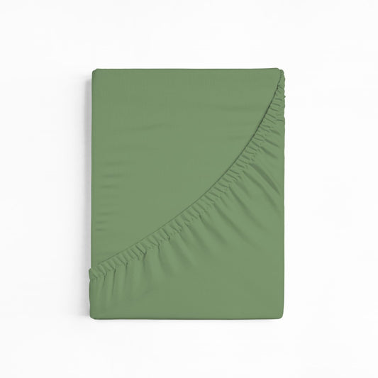 bettwarenland | bellana® Tencel Nobel-Jersey Spannbettlaken | schilf | gefaltet