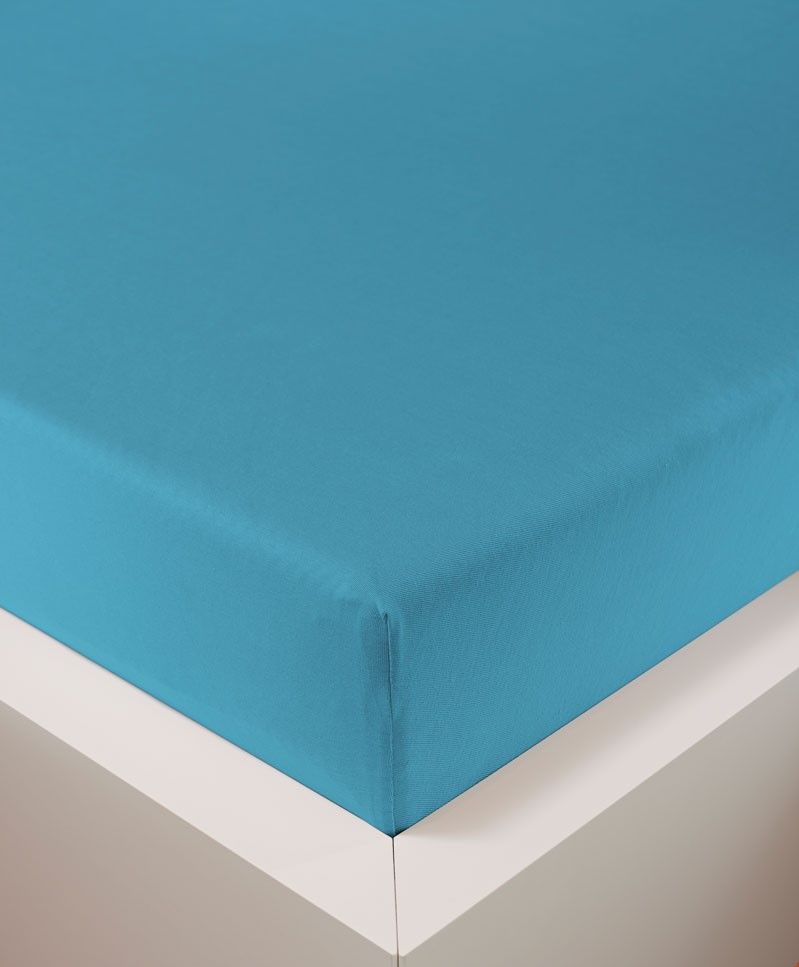 bellana® Tencel Nobel-Jersey Spannbettlaken | türkis | bezogen