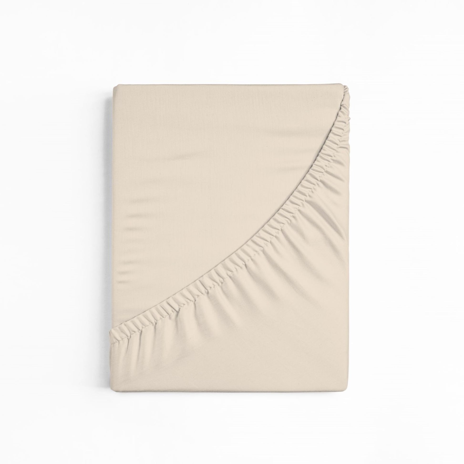 bettwarenland | bellana® Tencel Nobel-Jersey Spannbettlaken | creme | gefaltet
