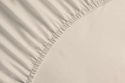 bettwarenland | bellana® Tencel Nobel-Jersey Spannbettlaken | creme | vergrößert