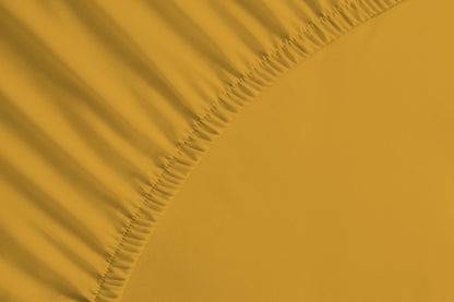 bettwarenland | bellana® Tencel Nobel-Jersey Spannbettlaken | gold | vergrößert