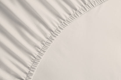 bettwarenland | bellana® Tencel Nobel-Jersey Spannbettlaken | schnee | vergrößert