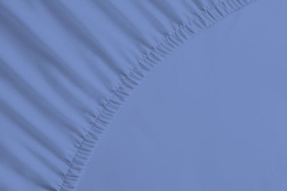 bettwarenland | bellana® Tencel Nobel-Jersey Spannbettlaken | mittelblau | vergrößert